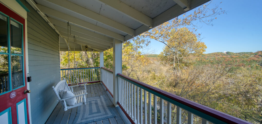 Room with a View at the Piedmont on Spring in downtown Eureka Springs
